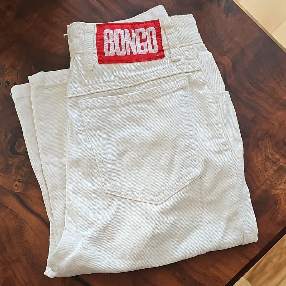 VINTAGE❤️ BONGO❤️ Denim shorts with Red Logo Patch